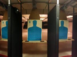 Targets in shooting club in Hamburg